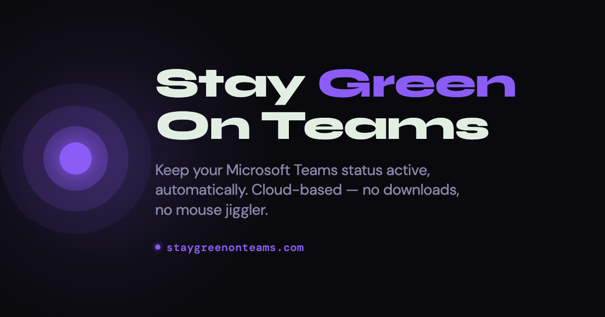 Stay Green on Teams screenshot 1